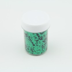 Paillettes rondes Vert - 1,6mm - 40 ml  pour plastique liquide - PLSPAI026