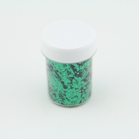 Paillettes Vert - 1,6mm - 40 ml pour Plastique liquide  - en stock - Paillettes 1,6 mm