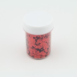 Paillettes rondes Rouge - 1,6mm - 40 ml  pour plastique liquide - PLSPAI027