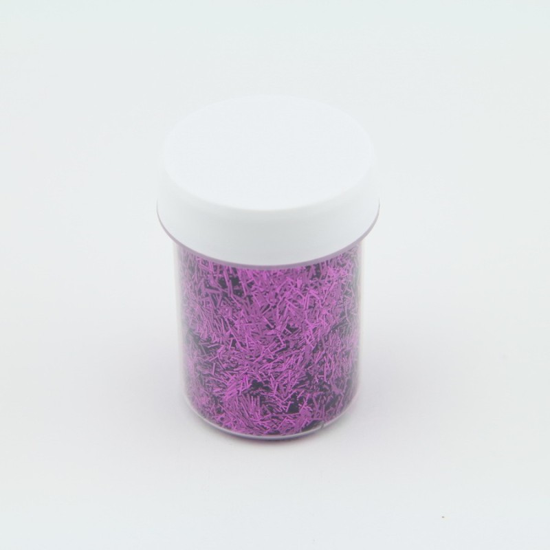 Paillettes Batonnet Fushia - 3x0,25mm - 40ml  pour plastique liquide - PLSPAI432