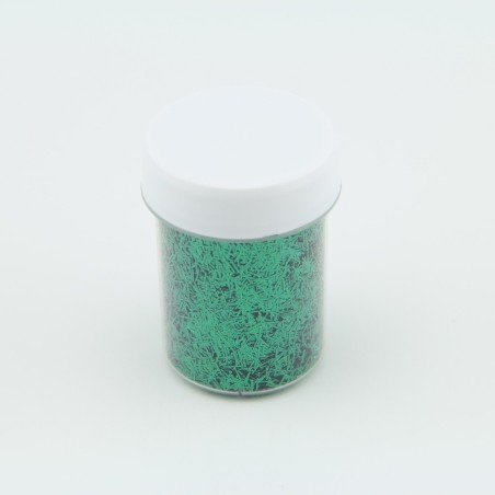 Paillettes Batonnet Vert - 3x0,25mm - 40ml pour plastique liquide - PLSPAI438