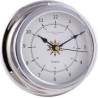 Horloge Marine 12 Heures - CHROME Fond Drapeau 145 mm