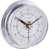 Horloge Marine 12 Heures - CHROME Fond Drapeau 115 mm