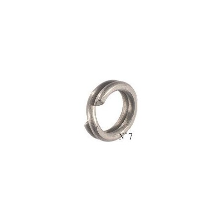 ANNEAUX BRISES RENFORCES SPLIT MEDIUM 7 - SPLIT RING MEDIUM 7 SILV 90lb