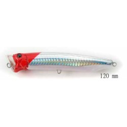 LEURRE TACKLE HOUSE FEED POPPER 120 SHG REDHEAD