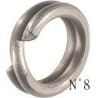 ANNEAUX BRISES RENFORCES SPLIT RING HEAVY 8 SILVER V  150lb  - DECOY ---ndd