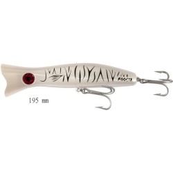 LEURRE HALCO ROOSTA POPPER 135 H77 WHITE TIGER