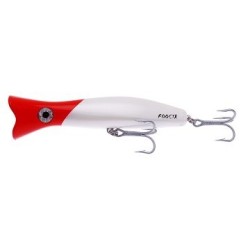 LEURRE HALCO ROOSTA POPPER 160 H53 WHITE REDHEAD