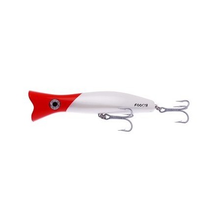 LEURRE HALCO ROOSTA POPPER 160 H53 WHITE REDHEAD