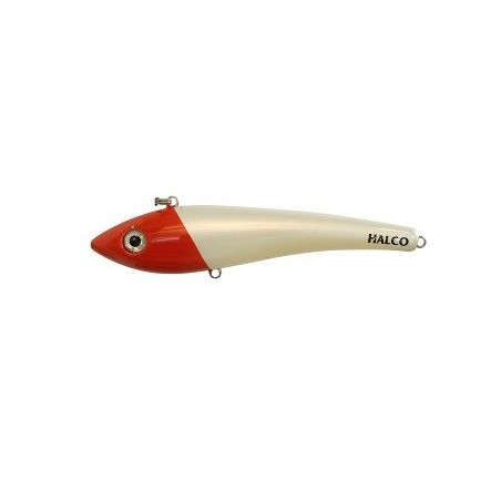 LEURRE HALCO MEET MAX 130 WHITE RED HEAD