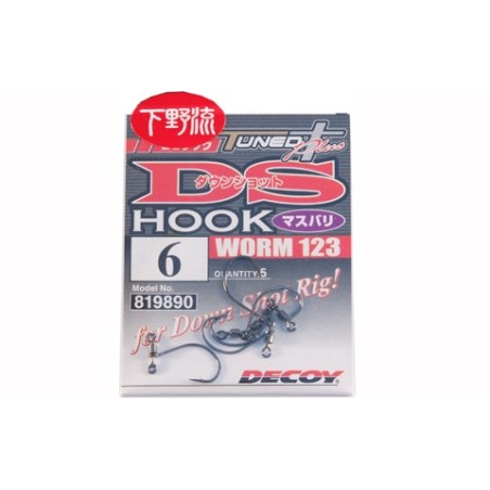 HAMECON DECOY Drop Shot WORM 123 n°4   (5/pck) - Hamecons Decoy